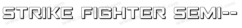 Strike Fighter Semi-字体转换
